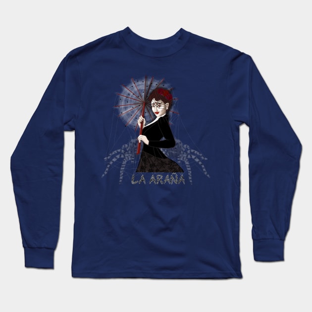 La Araña Long Sleeve T-Shirt by KataMartArt